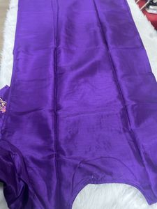 Purple Embroidered Kurta Set