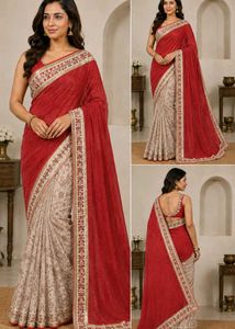 Elegant Floral Saree_ Pack of two