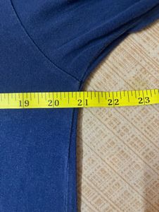 Bewakoof Blue Full Sleeve Henley For Men 👕