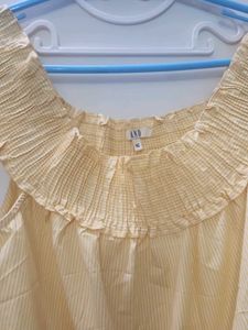 Cute Yellow Striped Top