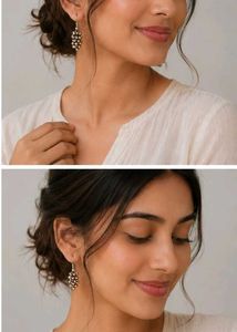 Elegant Beaded Drop Earrings