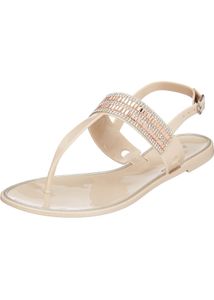 🇨🇦 ALDO Rhinestone Embellished Thong Sandals