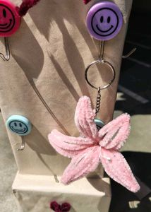 Lily fuzzy wire Keychain