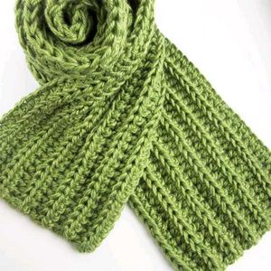Crochet Green Hiroshi's Scarf