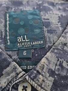 Men's Digital Print Denim Shirt