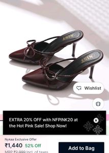 Chic Burgundy Patent Bow Heels