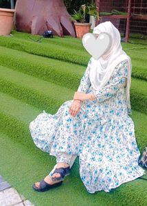 Long frock bottom with Dupatta