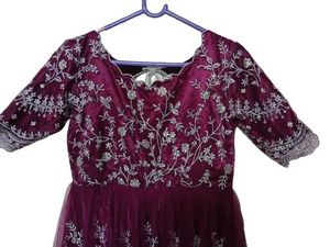 Elegant Embroidered Ethnic Gown