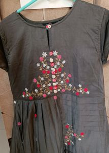 Grey Long Gown For Party