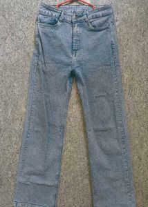 Light Wash Wide Leg Denim Jeans
