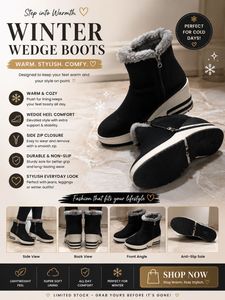 Winter Wedge Boots for Women