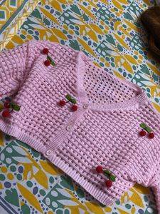 Pink Cherry Cardigan