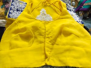 Yellow Saree For Haldi Function And Other