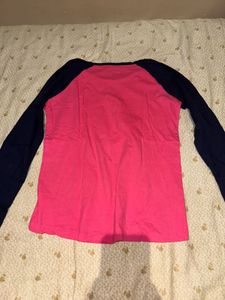Cute Pink "FUN" Heart Long Sleeve Top