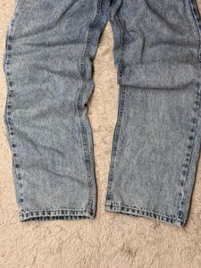 Acid Wash Wide Leg Jeans