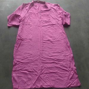 Vibrant Purple Cotton Kurta