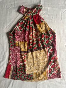 Boho Patchwork Halter Top