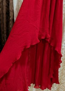 Red High-Low Dress