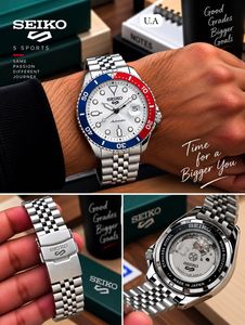 Seiko 5 Sports Automatic Green Dial Watch