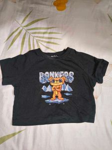 Cute "BONKERS" Bear Graphic T-Shirt