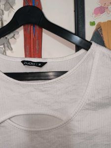 Cutout Ribbed Tank Top