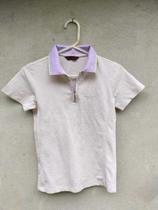 Lightweight Striped Polo Shirt