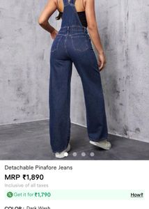 Stylish Denim Overalls Jumpsuit