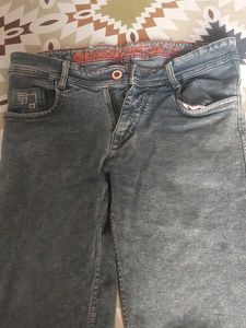 Men's Washed Denim Jeans