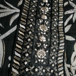 Elegant Black Kurta Set with Dupatta