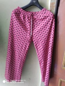Plazzo Pink And Black Color