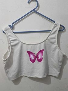 Graphic Print Crop Top | SALE