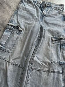 Sale H&amp;M Light Wash Cargo Jeans