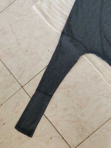 Comfortable Grey Long Sleeve Top(S)