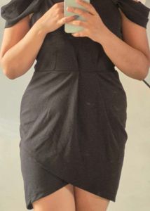 Black short Off-Shoulder Dress