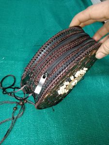 Boho Round Coconut Shell Bag