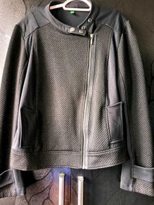 Benetton Black Biker Jacket