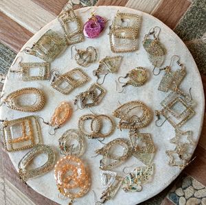 Unique Handmade Resin Earrings