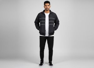 Men's Black Track Jacket
