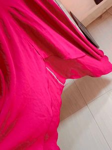 Chic Red up &amp; down Collared kurti / top