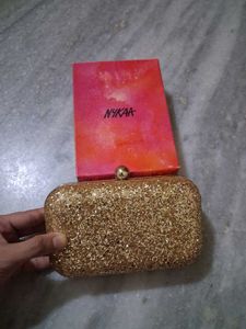 Sparkly Gold Clutch Bag