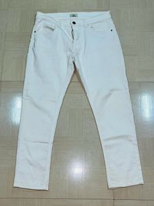 Classic White Straight Leg Jeans
