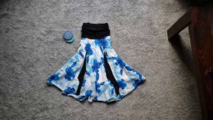 Flowy Blue Beach Skirt