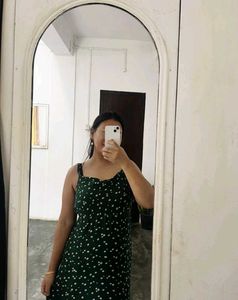 Green Floral Maxi Dress