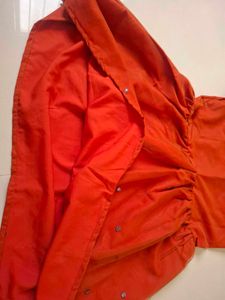 Beautiful Orange Ethnic frock