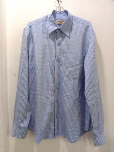Men's Blue Checkered Shirt