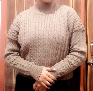 Cable Knit Turtleneck Sweater