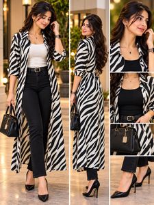Stylish Zebra Print Maxi Dress