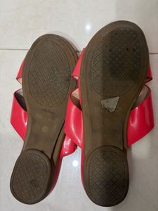 Stylish Coral Flat Sandals