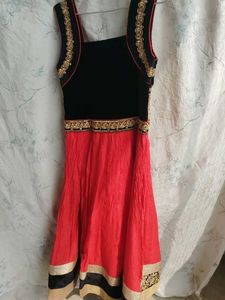 red kids gown