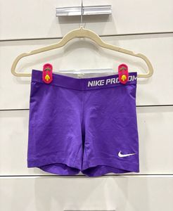 Nike Pro Purple biker shorts